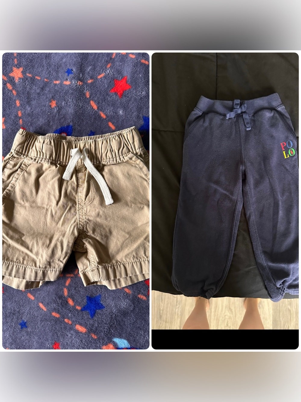 Baby Boy Lot 12-24M Ralph Lauren Polo Sweatpants Children’s Place Khaki Shorts